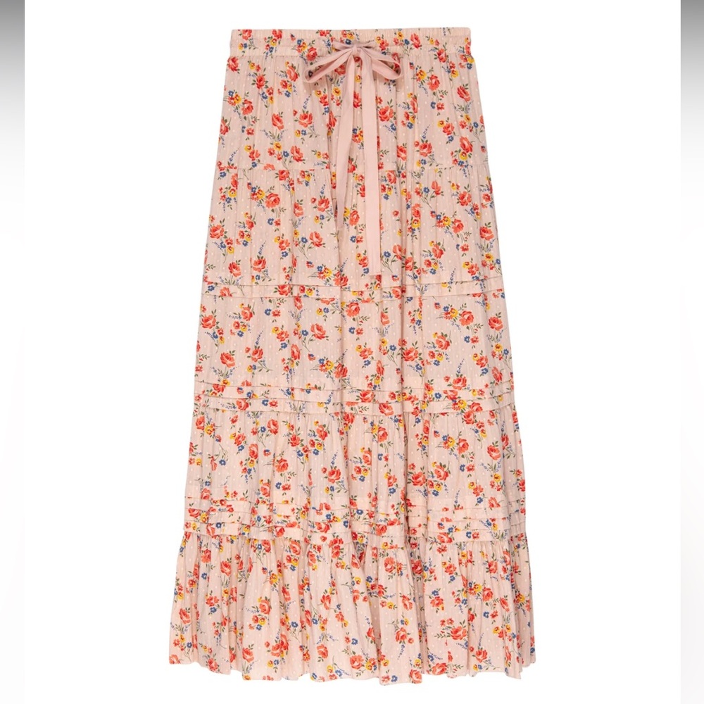 This is The GREAT Pastoral Skirt in Pale Pink Kerchief print (size 1 / Small)